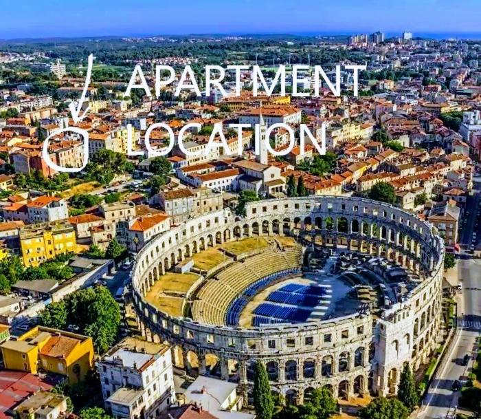 Pula Center Arena Belvedere Apartments And Rooms Exterior foto